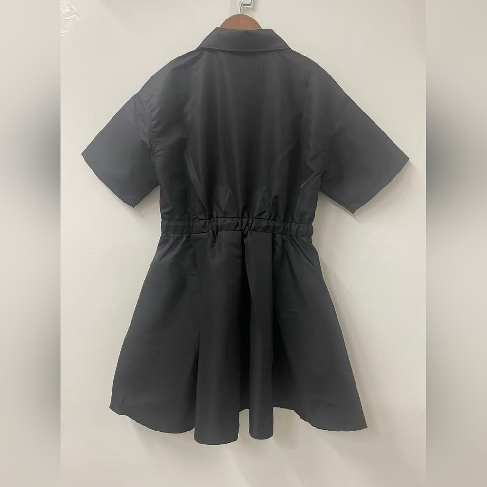 Prada Black Cinched Waist Dress - Picture 2 of 14